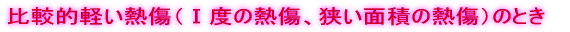 熱傷(やけど)の程度を調べる
