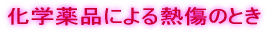 熱傷(やけど)の程度を調べる